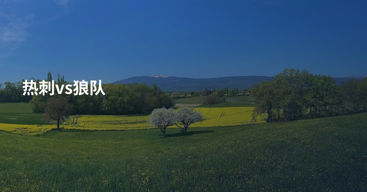 热刺vs狼队