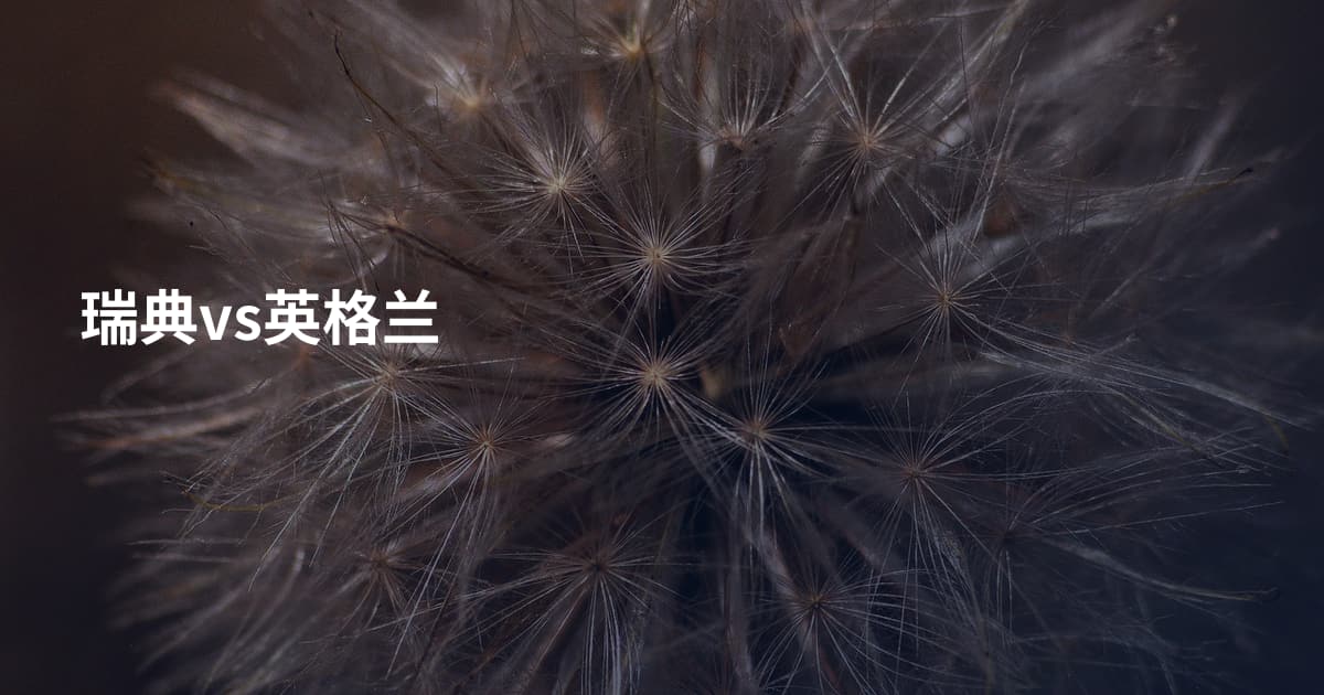 瑞典vs英格兰