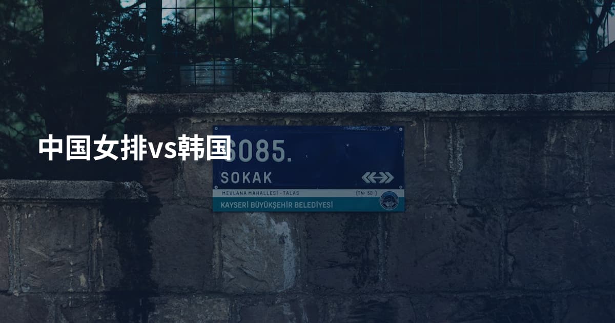 中国女排vs韩国