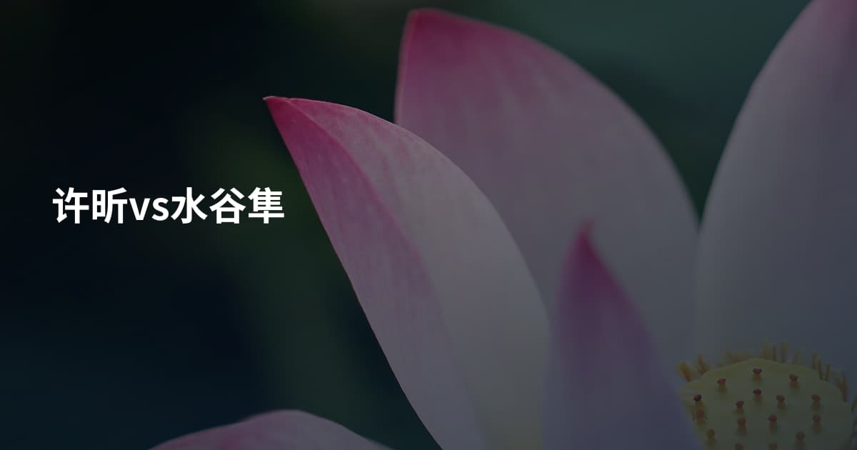 许昕vs水谷隼