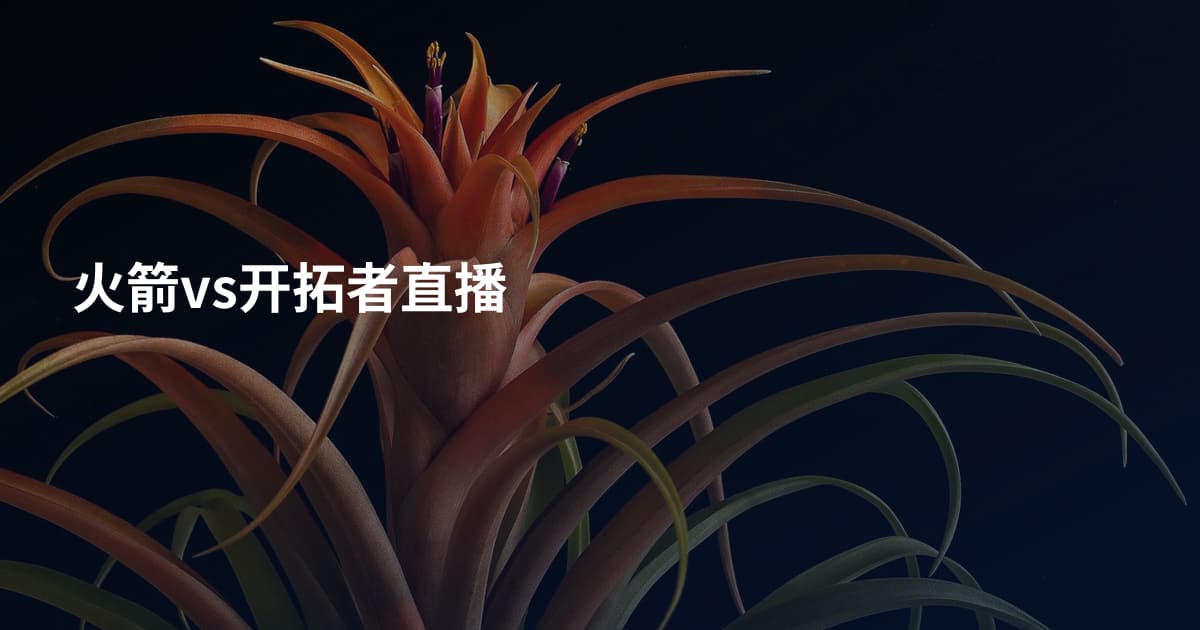 火箭vs开拓者直播