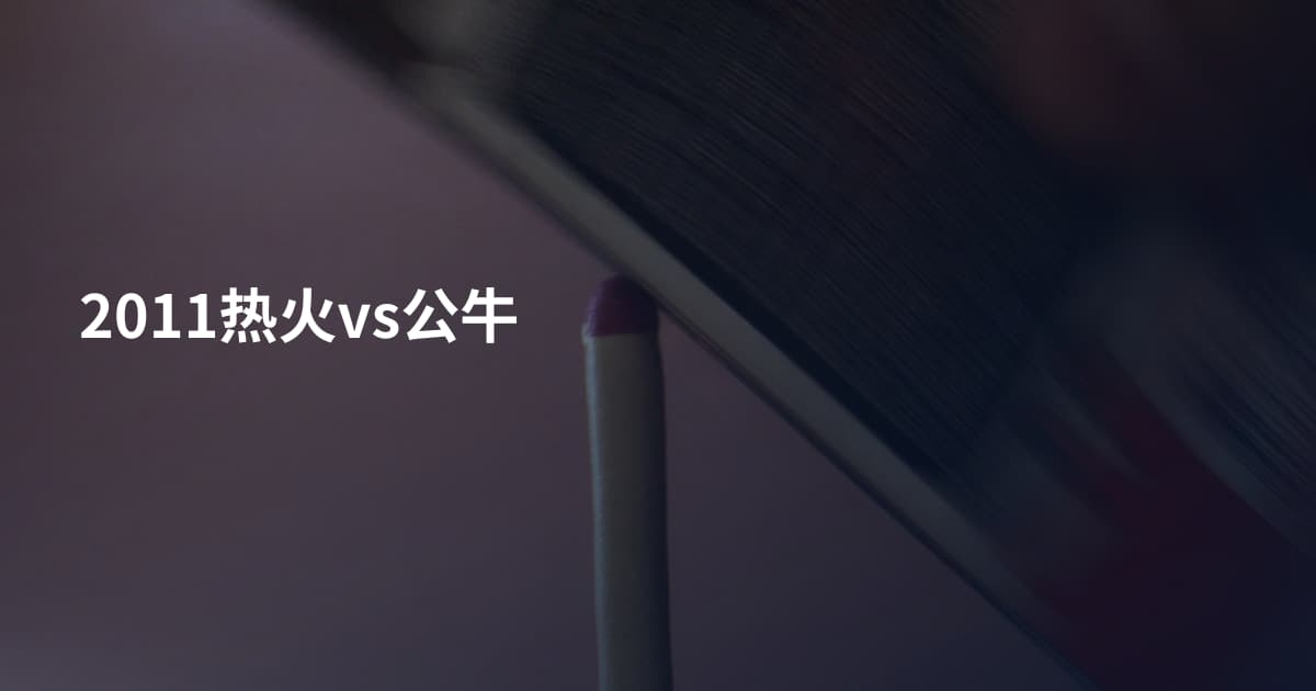 2011热火vs公牛