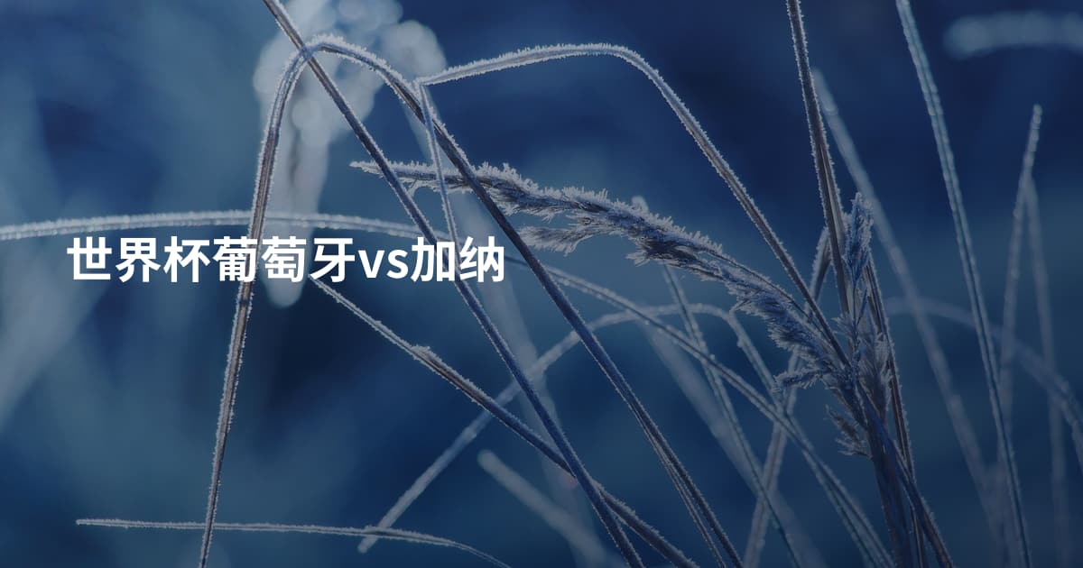 世界杯葡萄牙vs加纳
