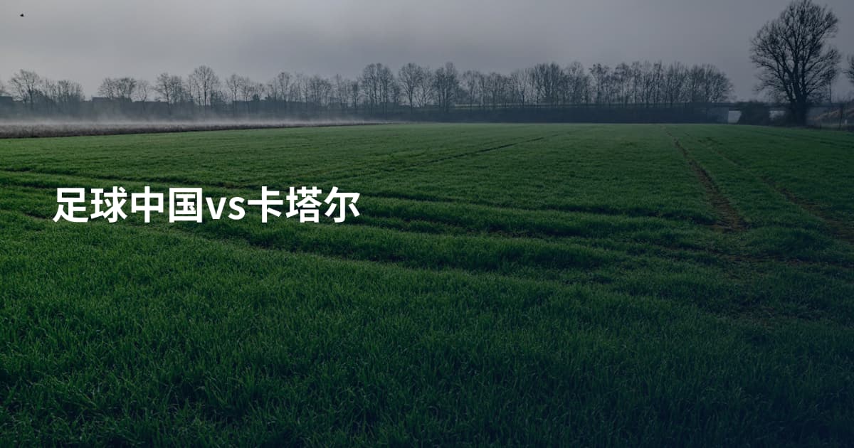 足球中国vs卡塔尔