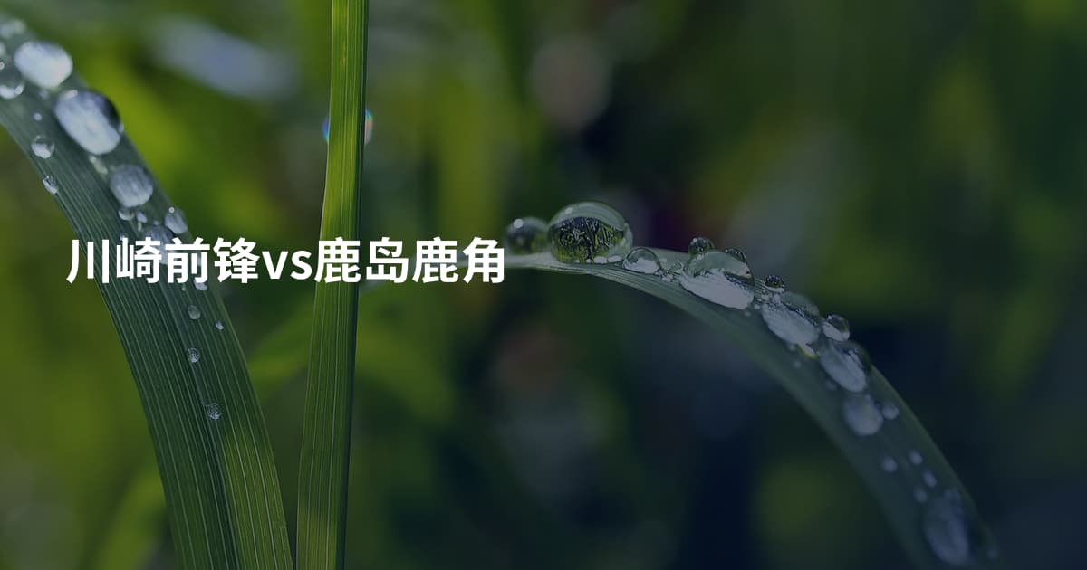 川崎前锋vs鹿岛鹿角