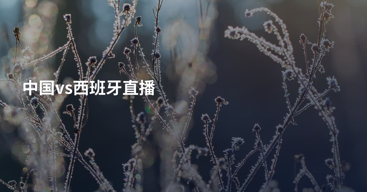 中国vs西班牙直播