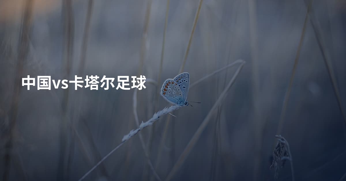 中国vs卡塔尔足球