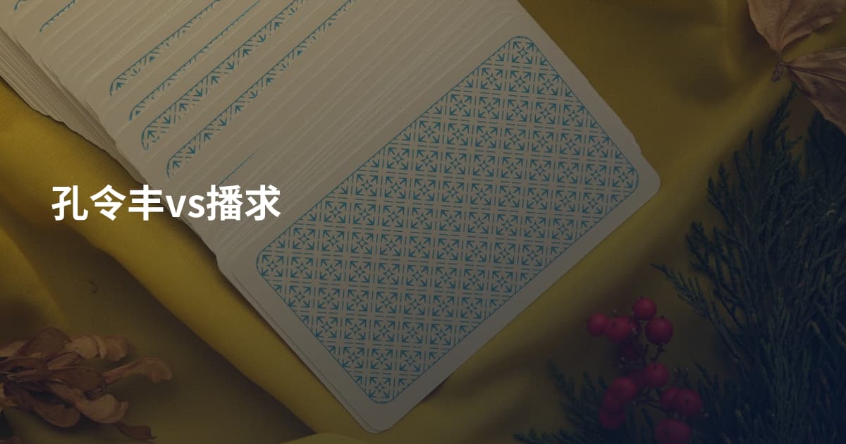 孔令丰vs播求