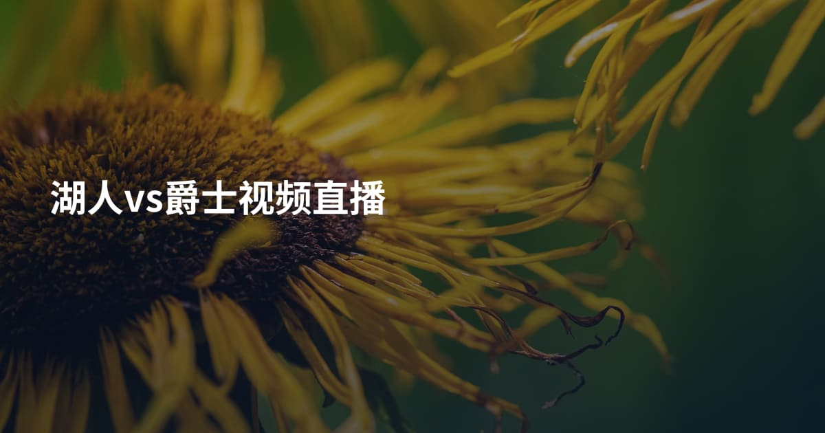 湖人vs爵士视频直播