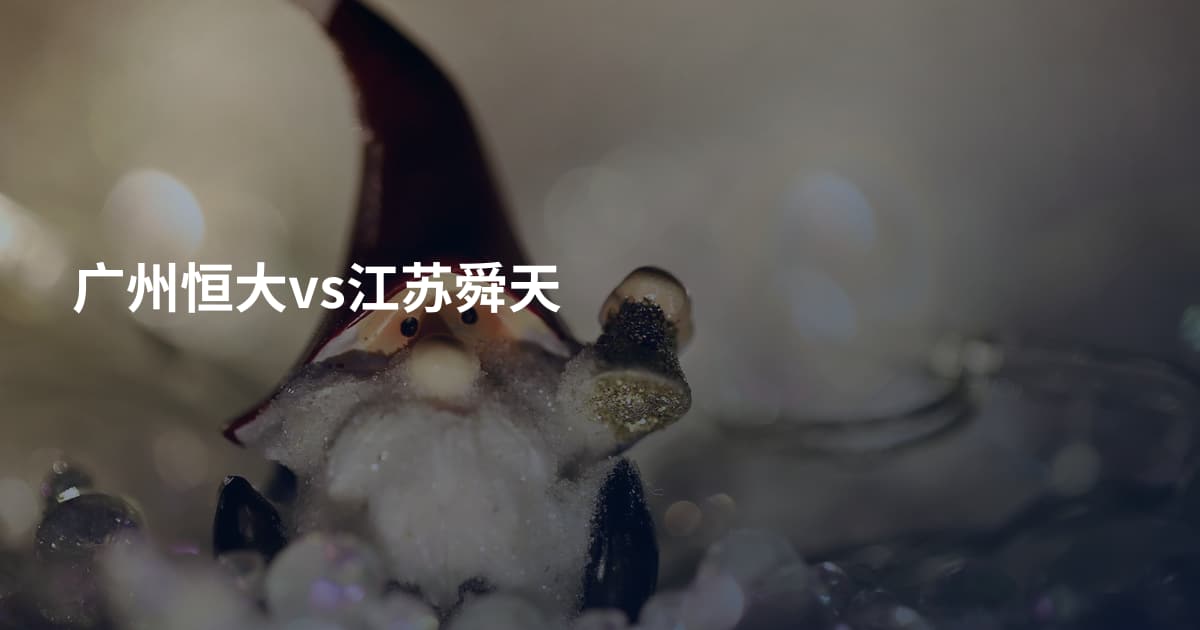 广州恒大vs江苏舜天