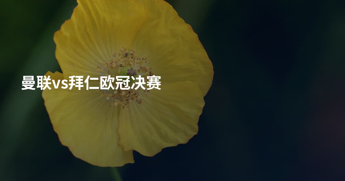 曼联vs拜仁欧冠决赛