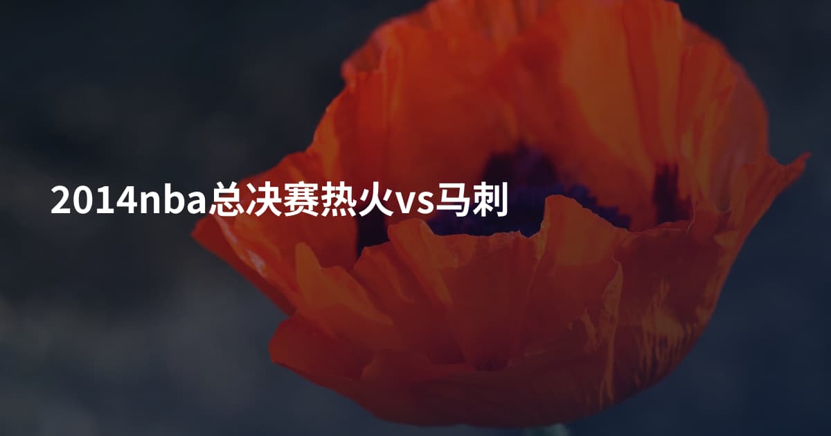 2014nba总决赛热火vs马刺