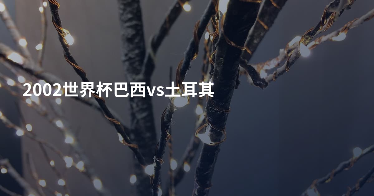 2002世界杯巴西vs土耳其