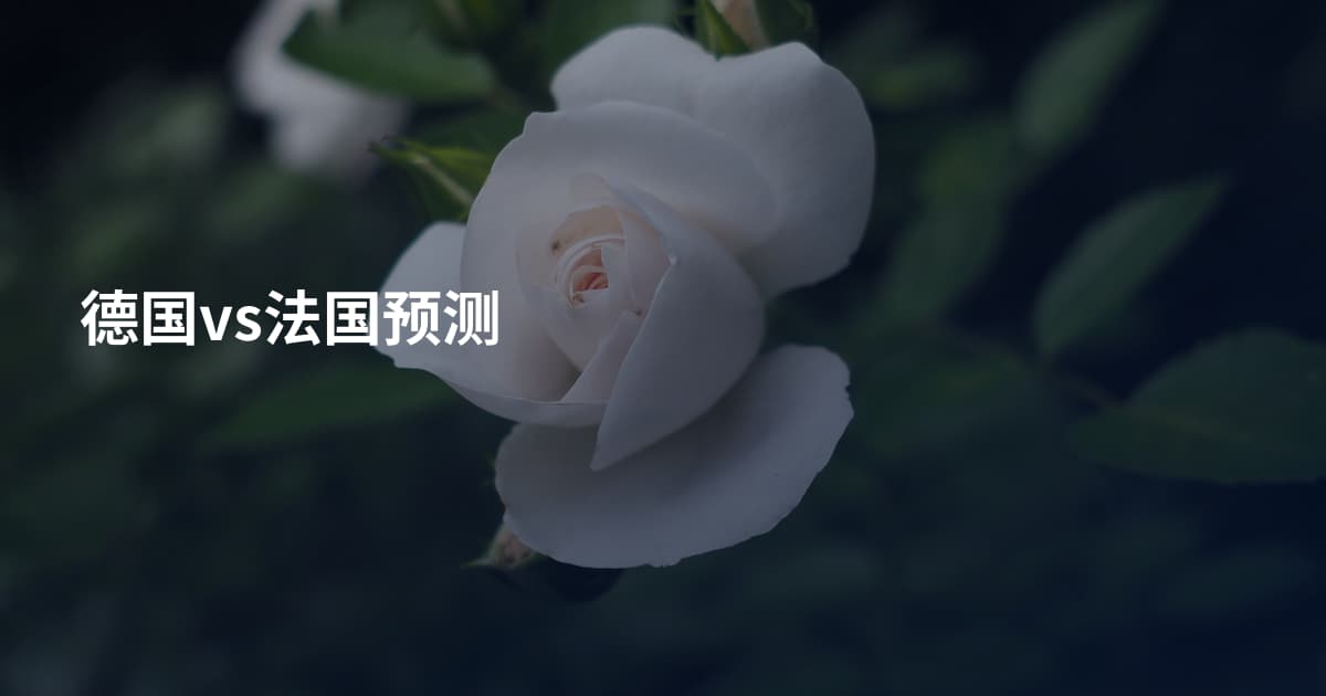 德国vs法国预测
