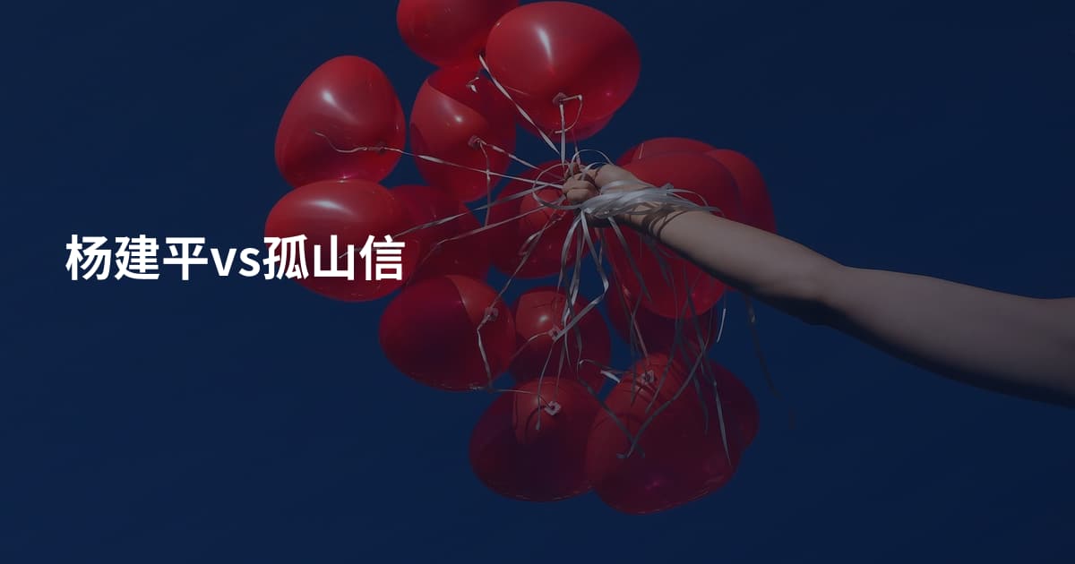 杨建平vs孤山信