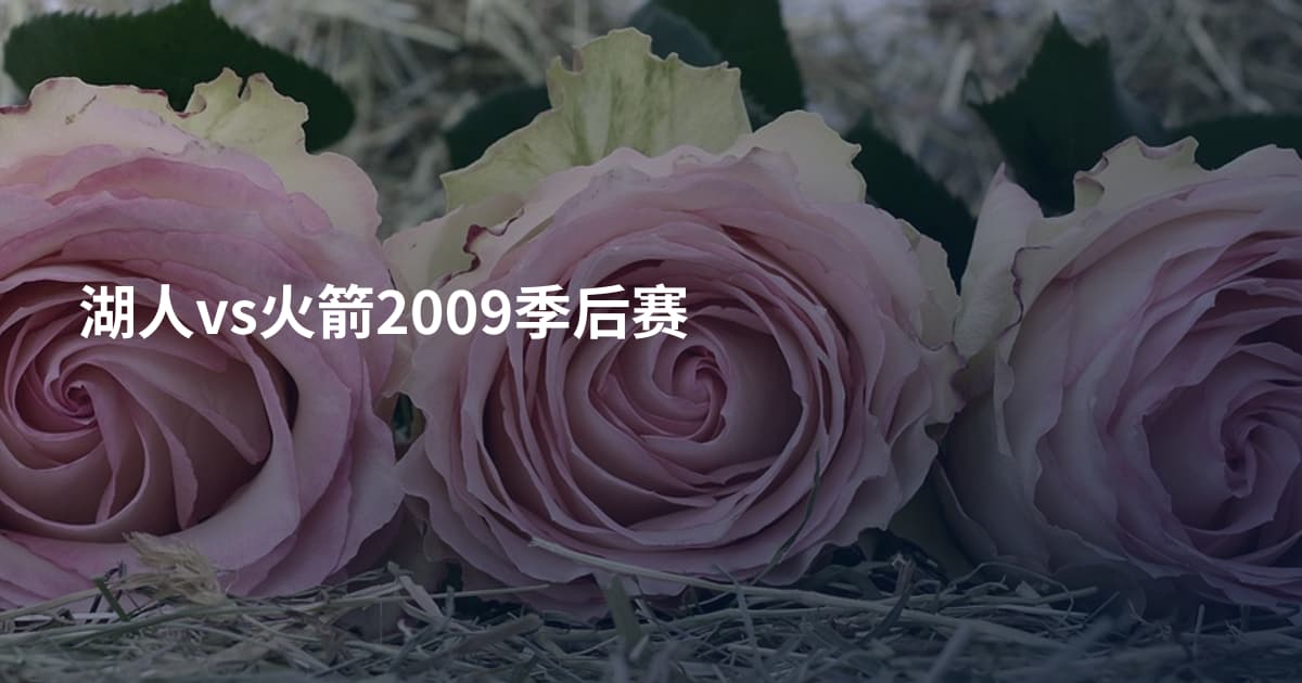 湖人vs火箭2009季后赛