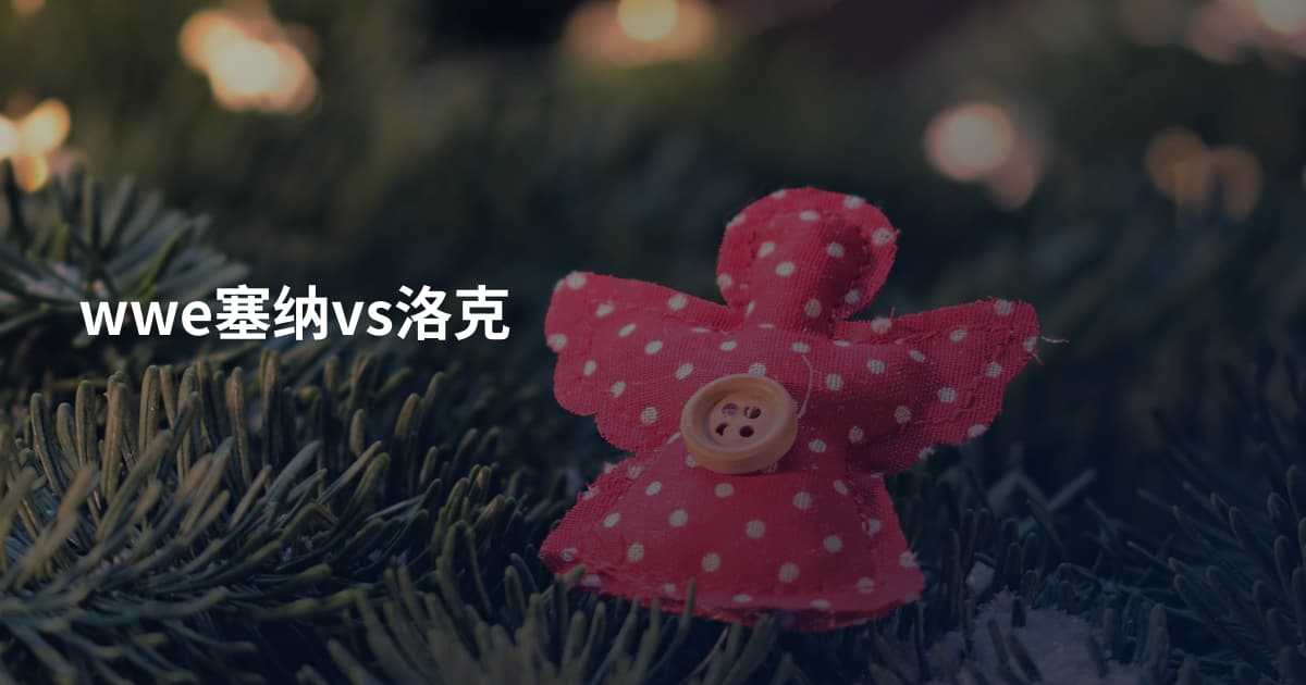 wwe塞纳vs洛克