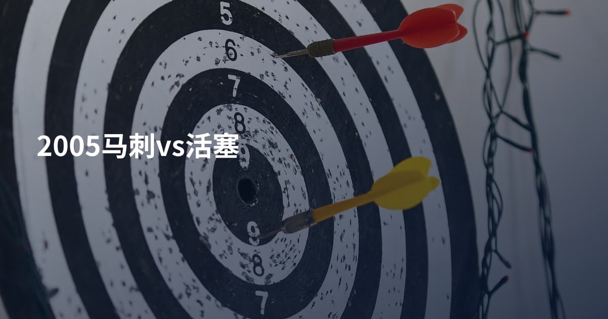 2005马刺vs活塞