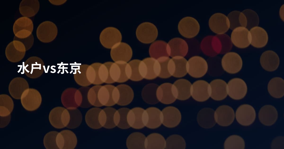 水户vs东京
