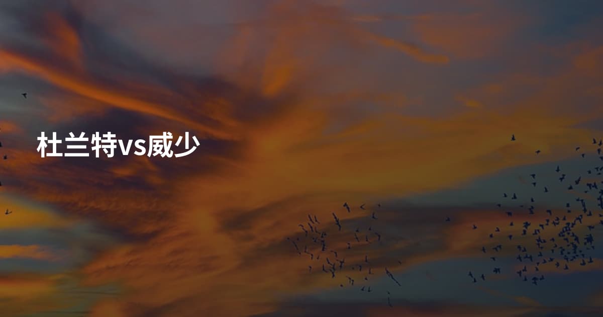 杜兰特vs威少