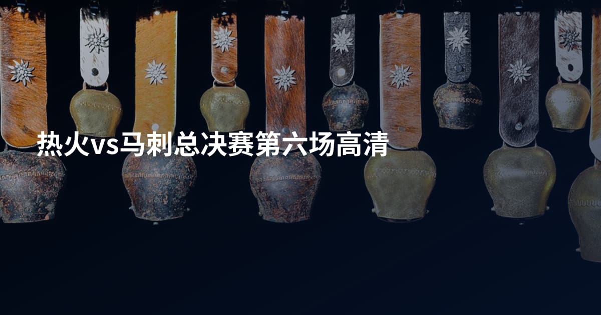 热火vs马刺总决赛第六场高清