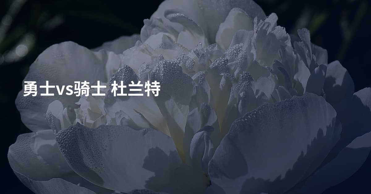 勇士vs骑士 杜兰特