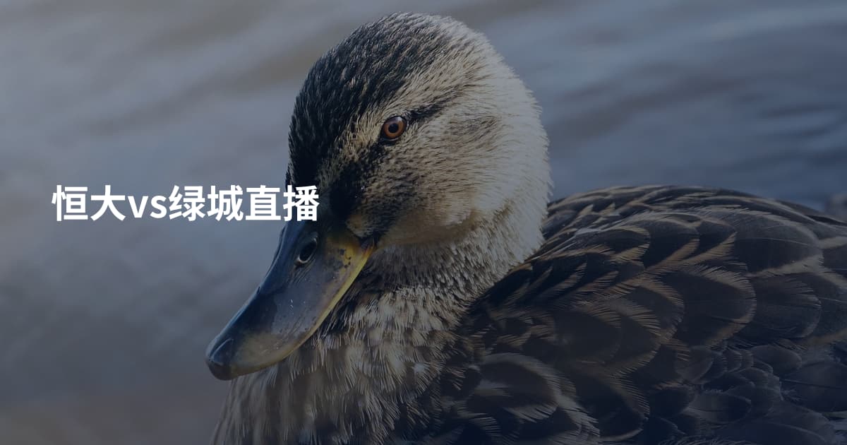 恒大vs绿城直播