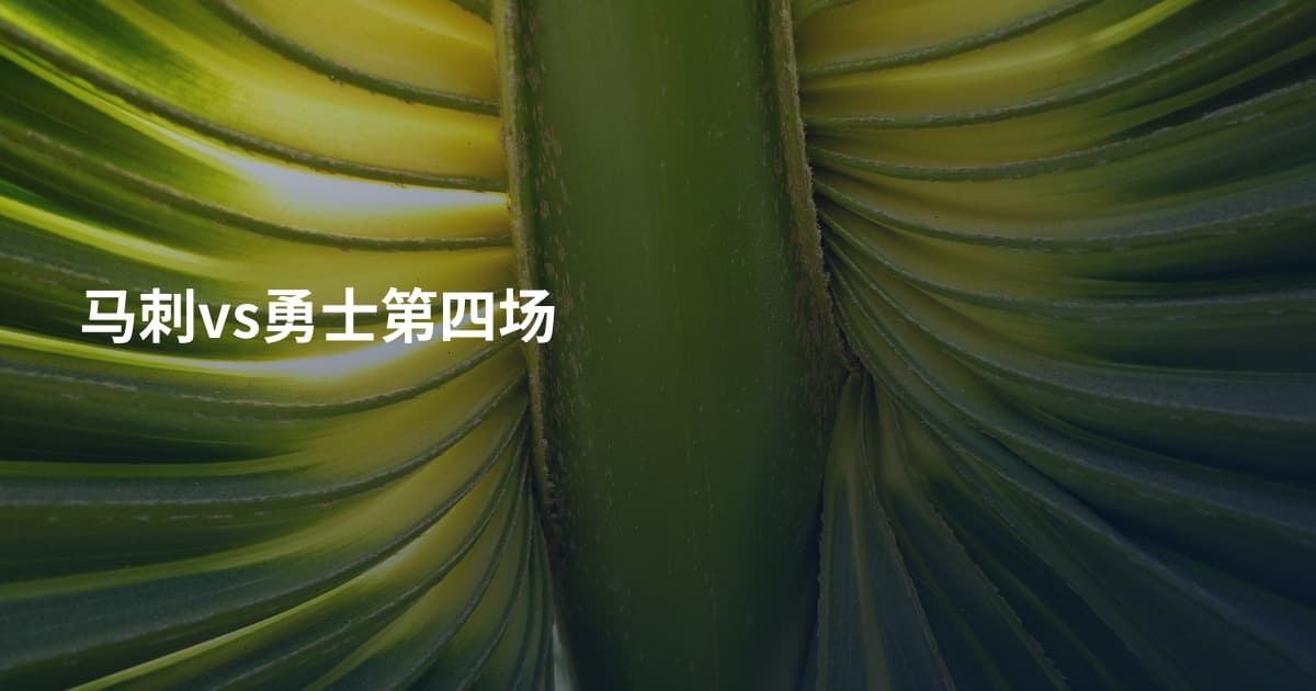 马刺vs勇士第四场