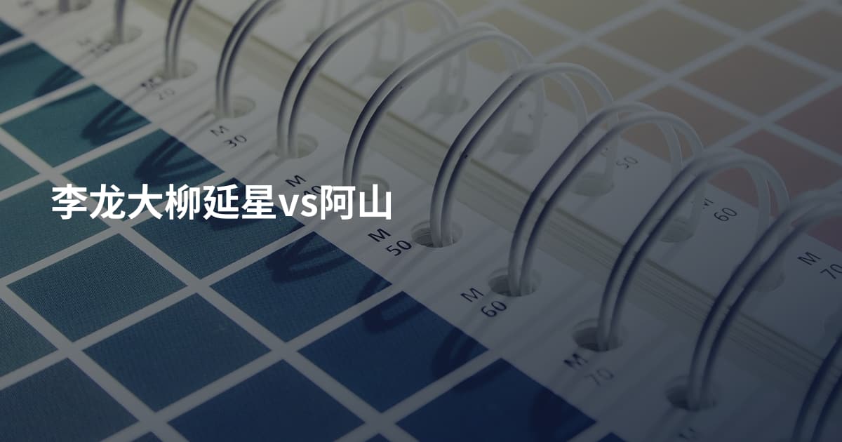 李龙大柳延星vs阿山