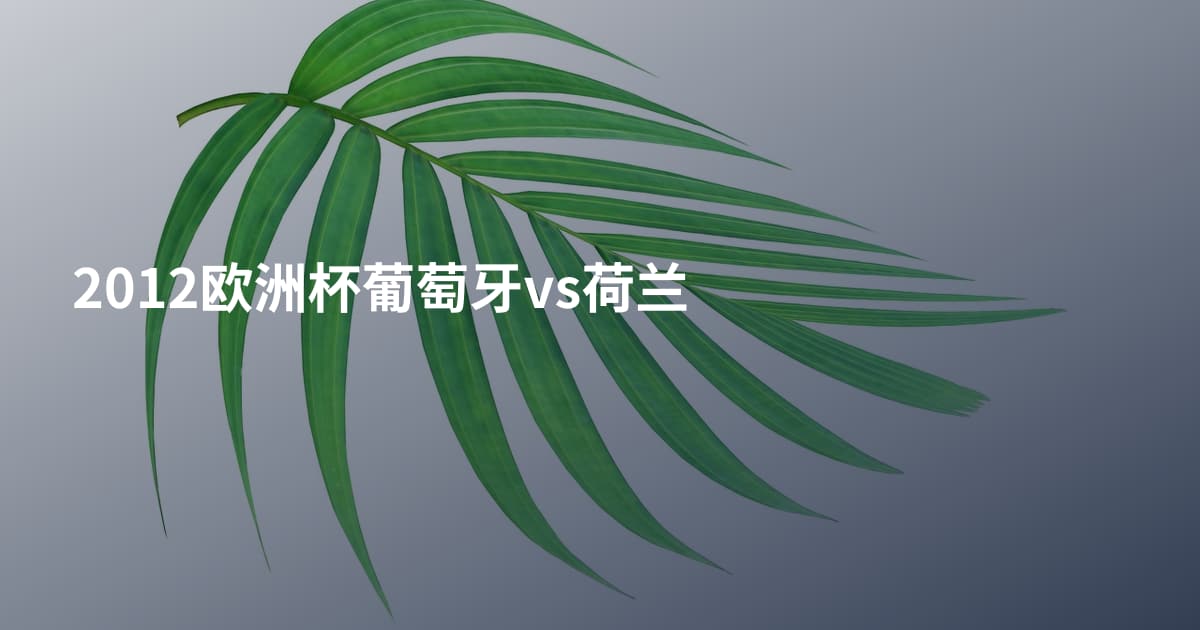 2012欧洲杯葡萄牙vs荷兰
