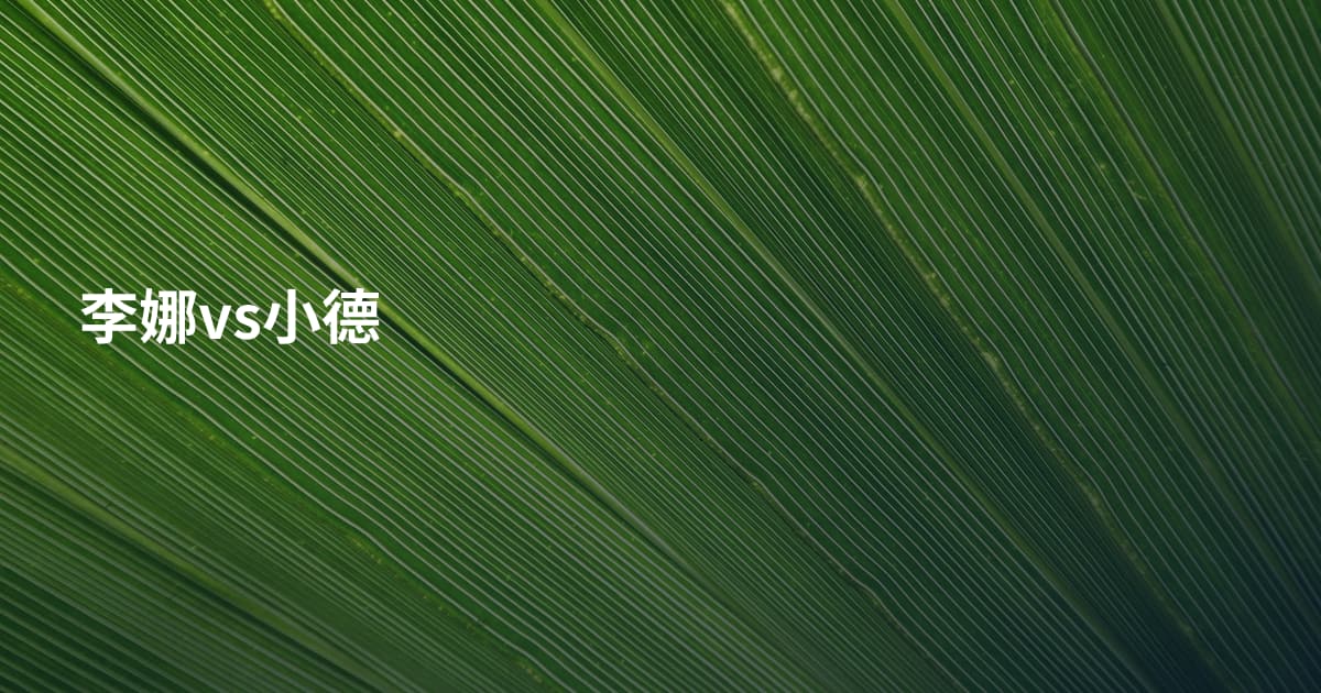 李娜vs小德