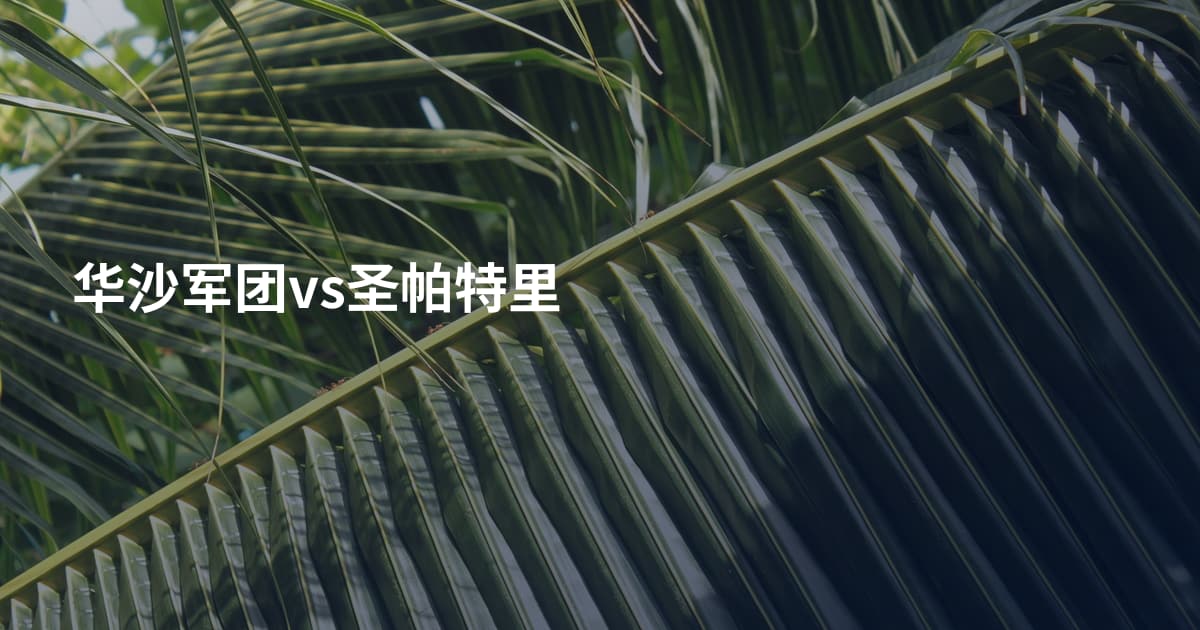 华沙军团vs圣帕特里