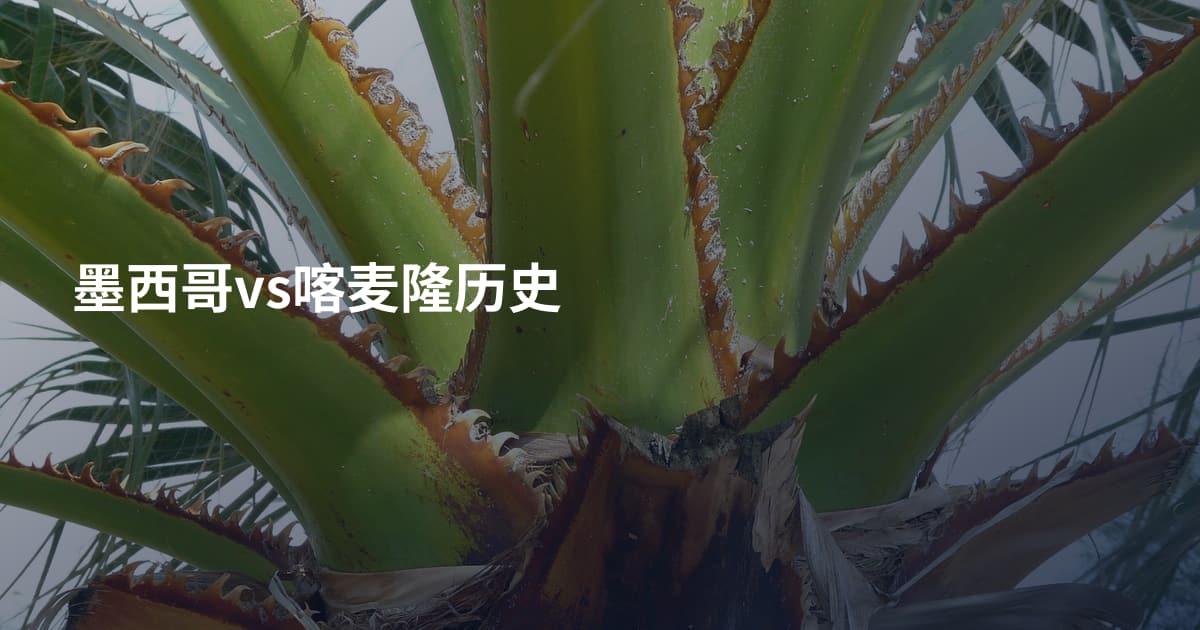 墨西哥vs喀麦隆历史