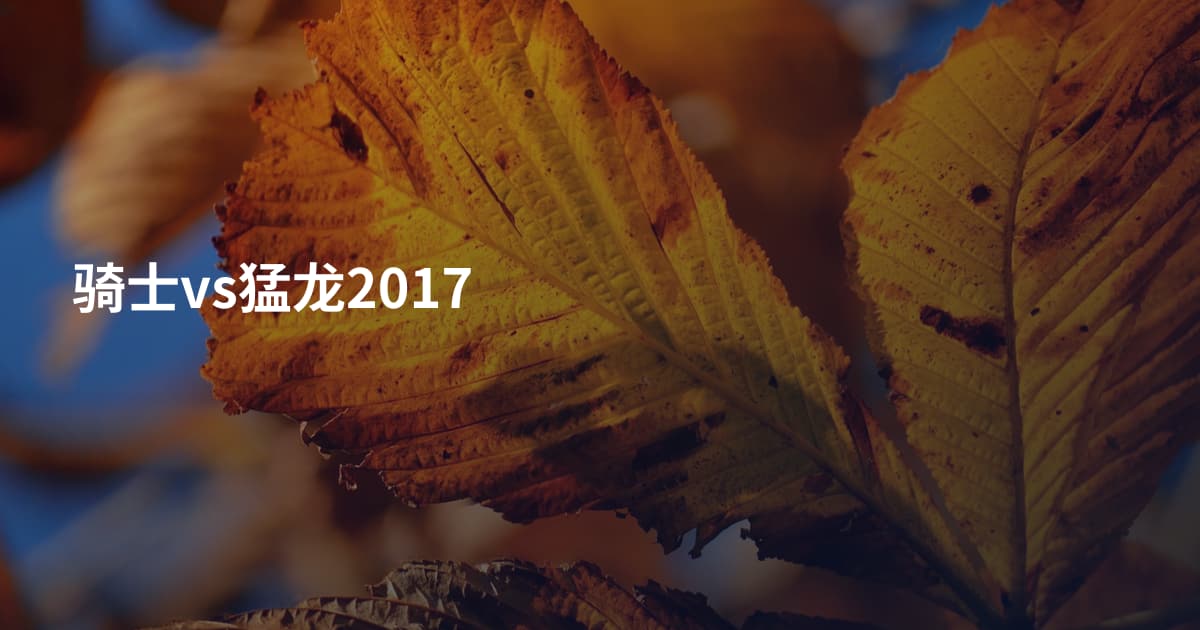 骑士vs猛龙2017