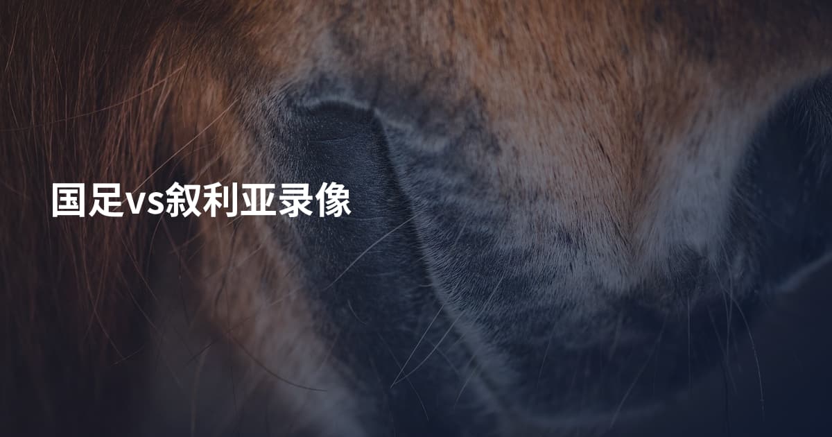 国足vs叙利亚录像