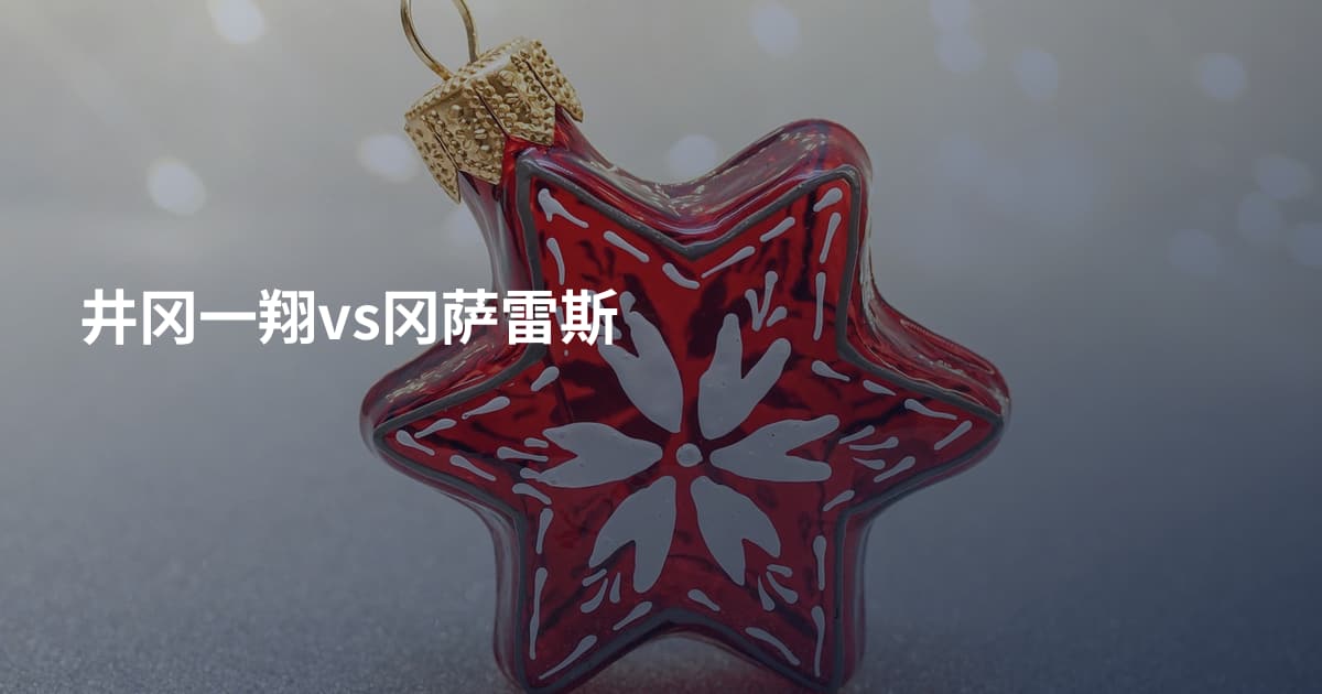 井冈一翔vs冈萨雷斯