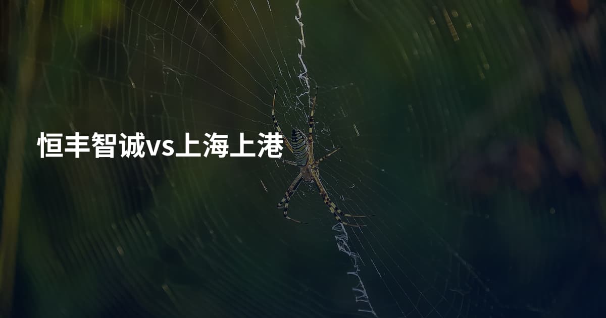 恒丰智诚vs上海上港