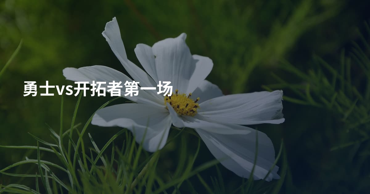 勇士vs开拓者第一场