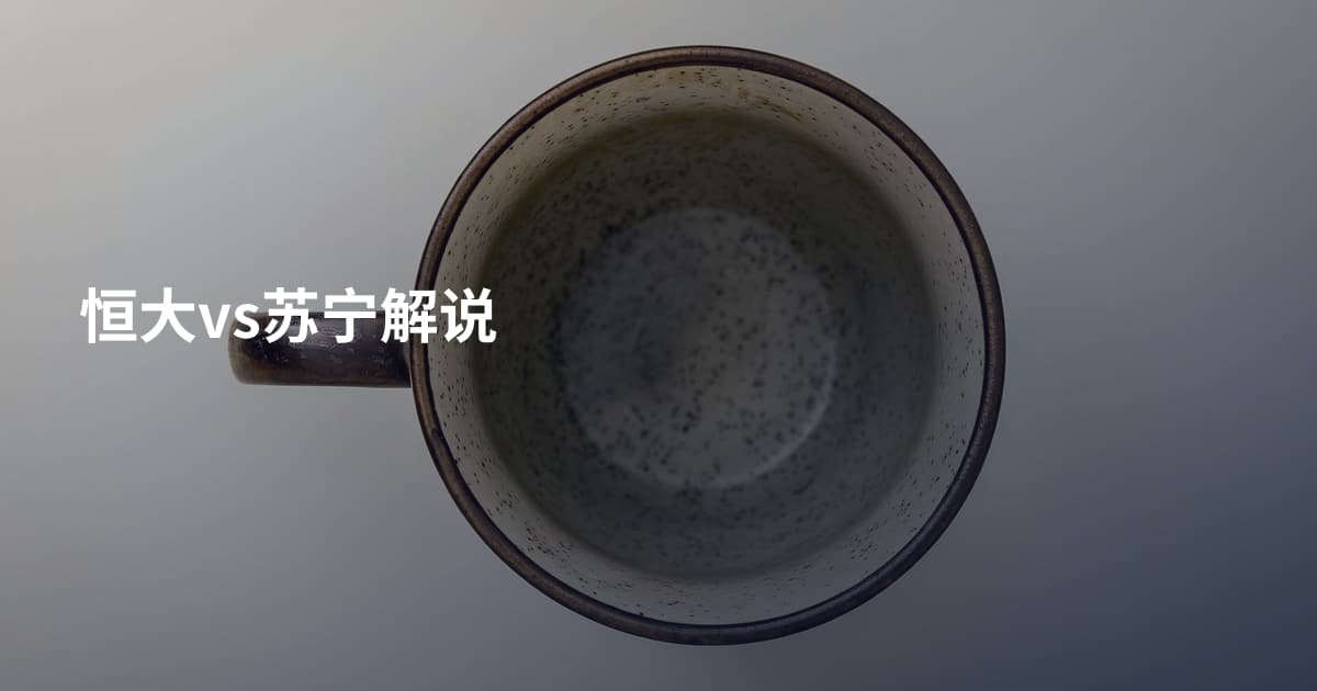 恒大vs苏宁解说