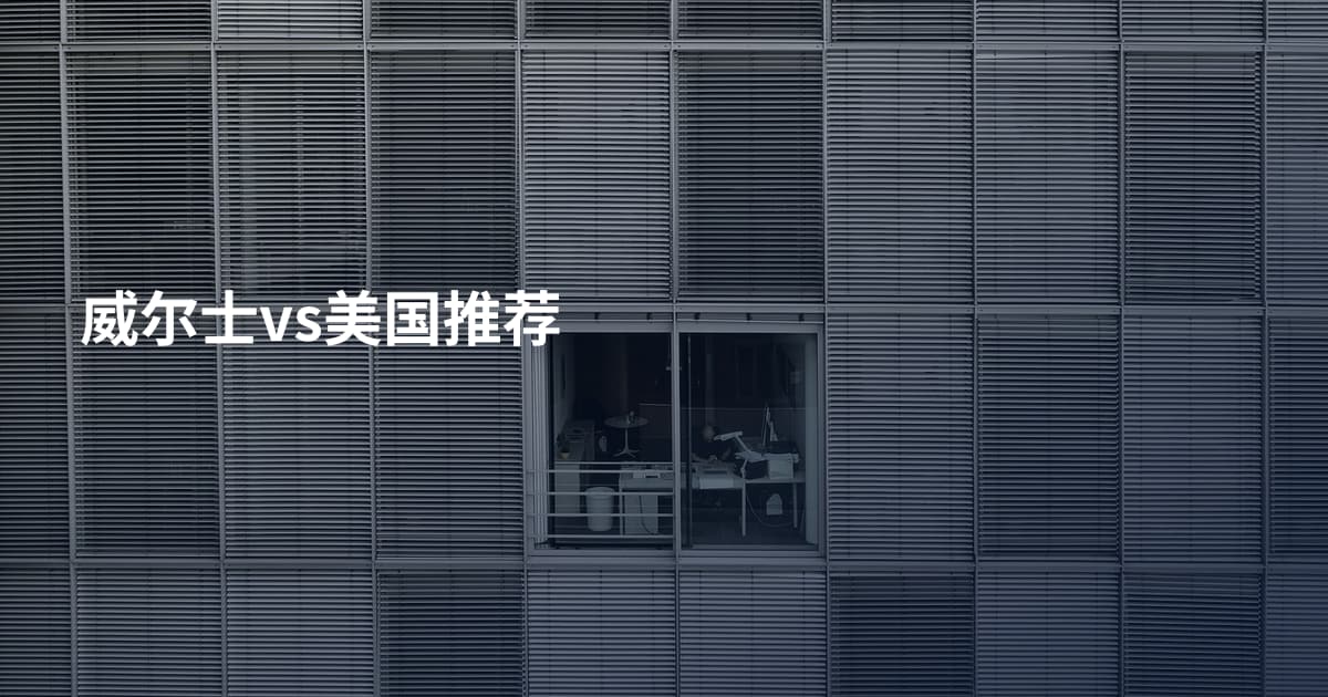威尔士vs美国推荐