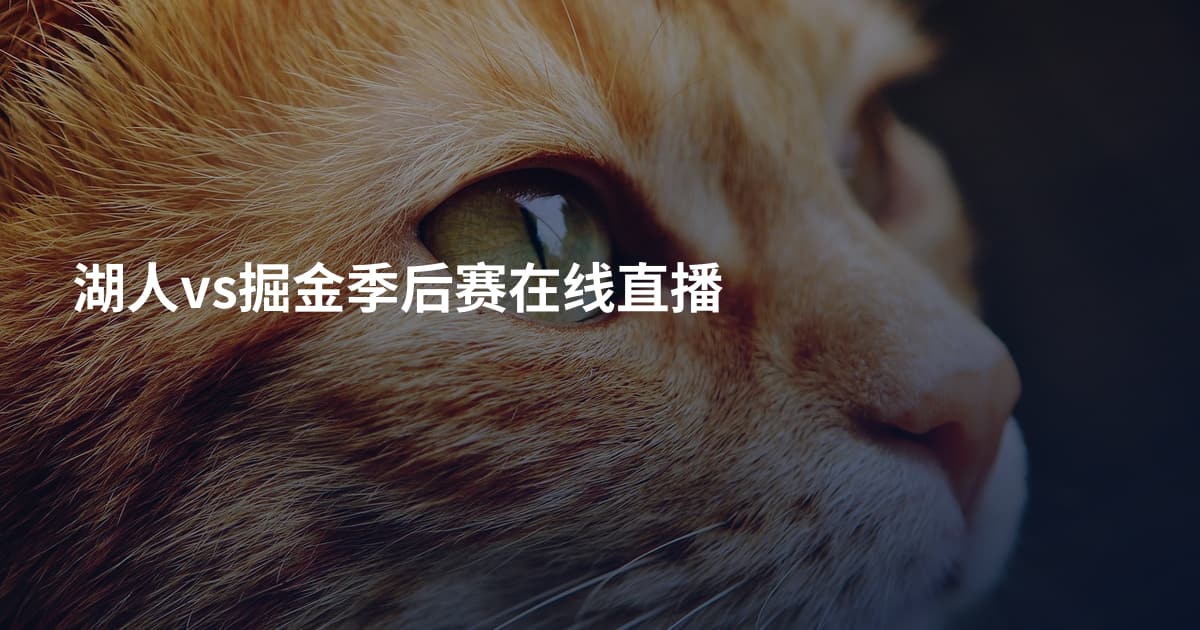 湖人vs掘金季后赛在线直播