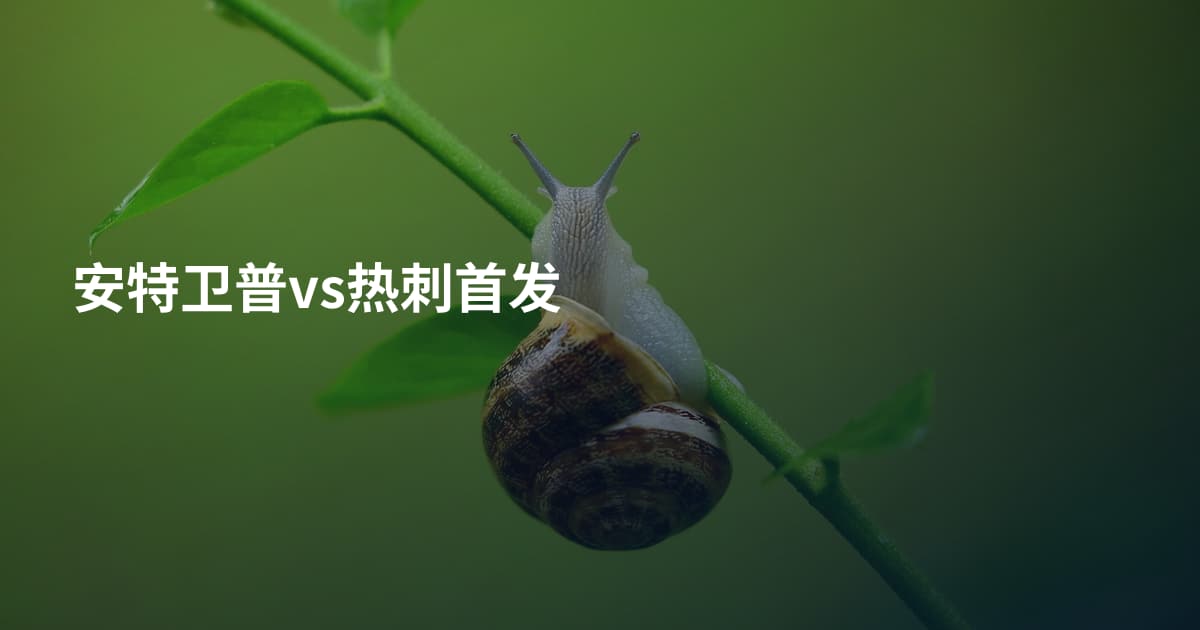 安特卫普vs热刺首发