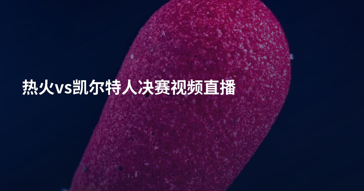 热火vs凯尔特人决赛视频直播