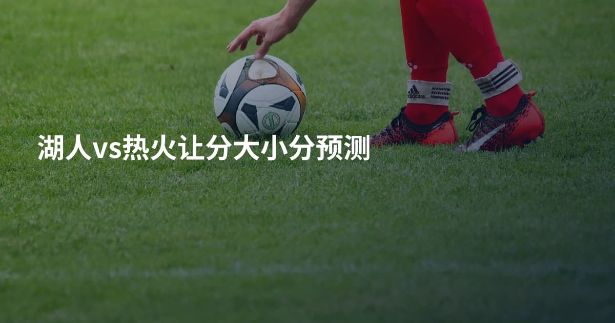 湖人vs热火让分大小分预测