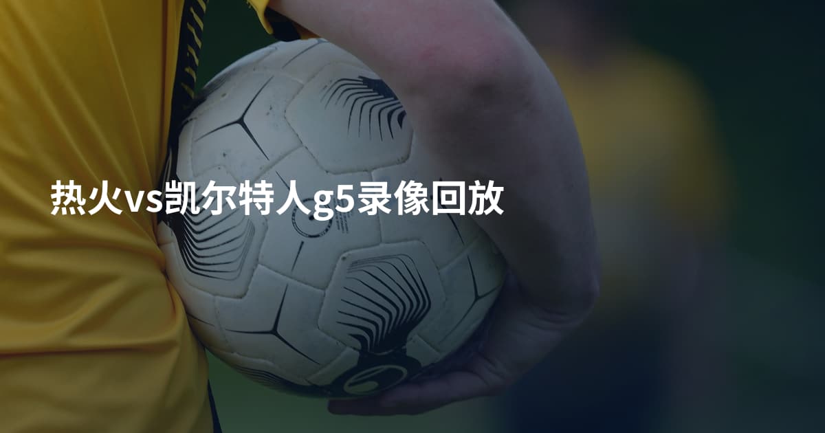 热火vs凯尔特人g5录像回放