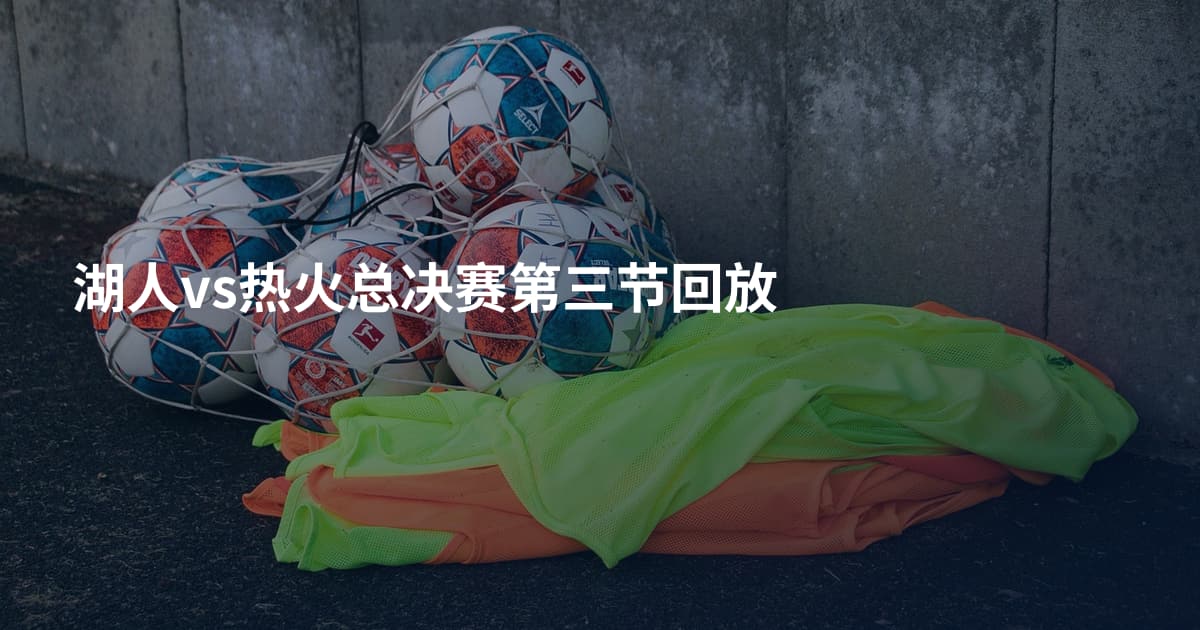 湖人vs热火总决赛第三节回放