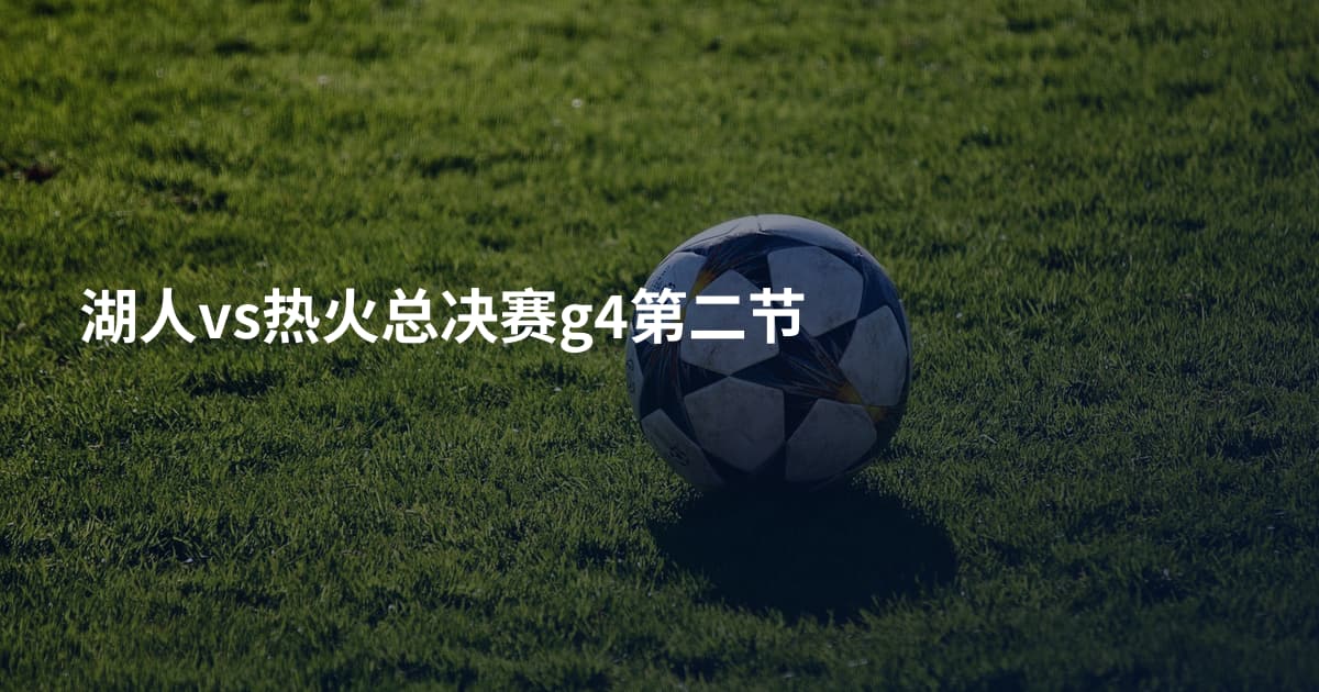 湖人vs热火总决赛g4第二节