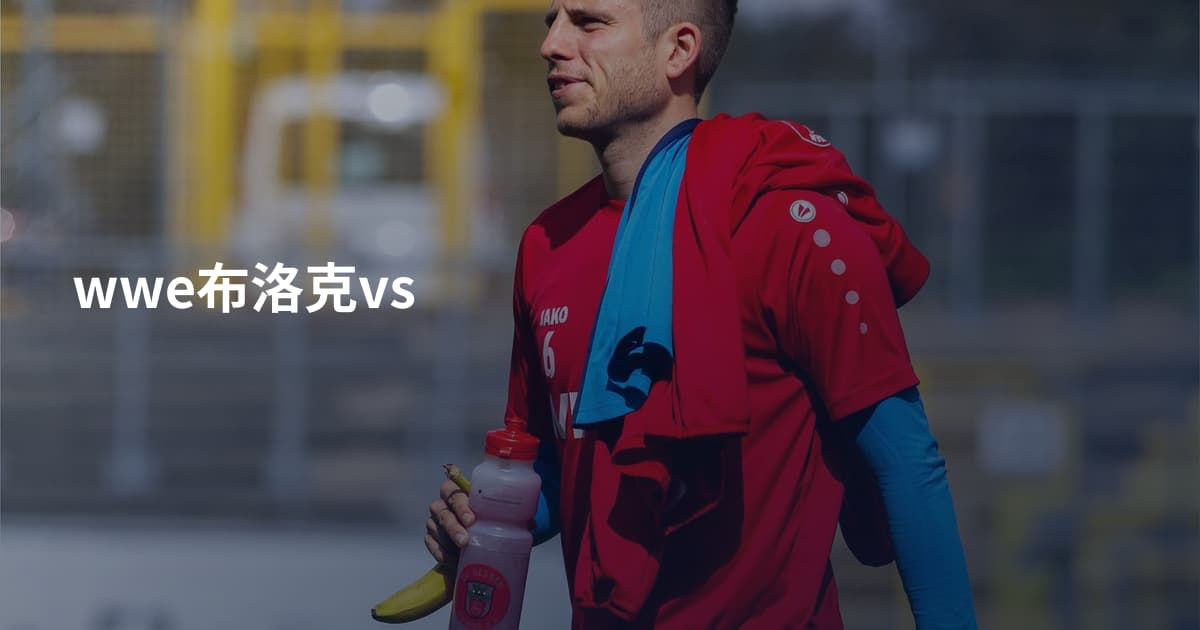 wwe布洛克vs