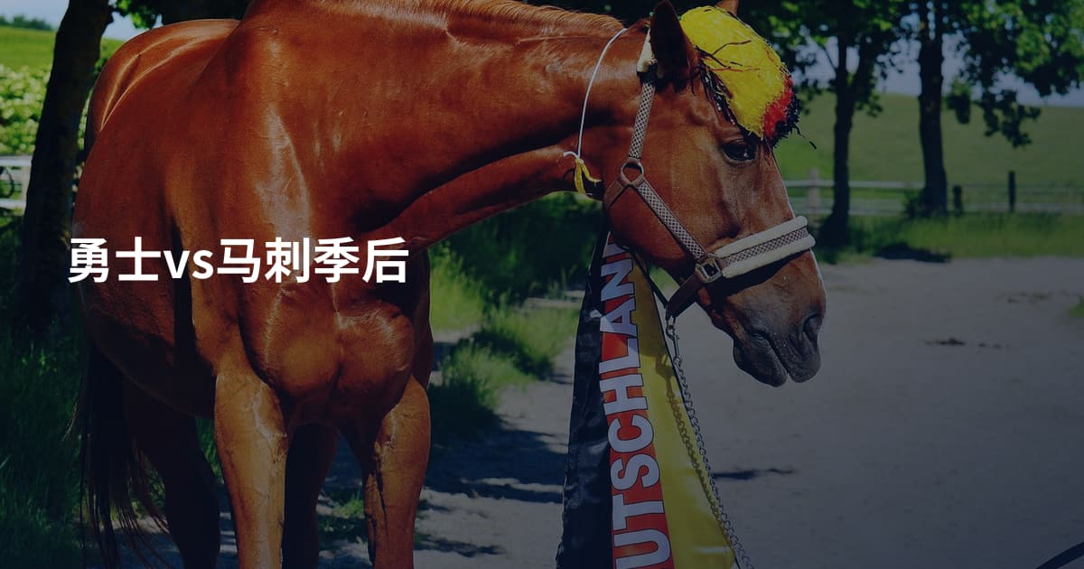 勇士vs马刺季后
