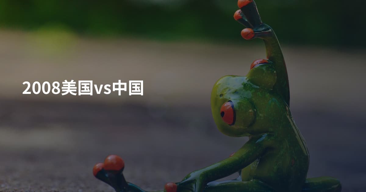 2008美国vs中国